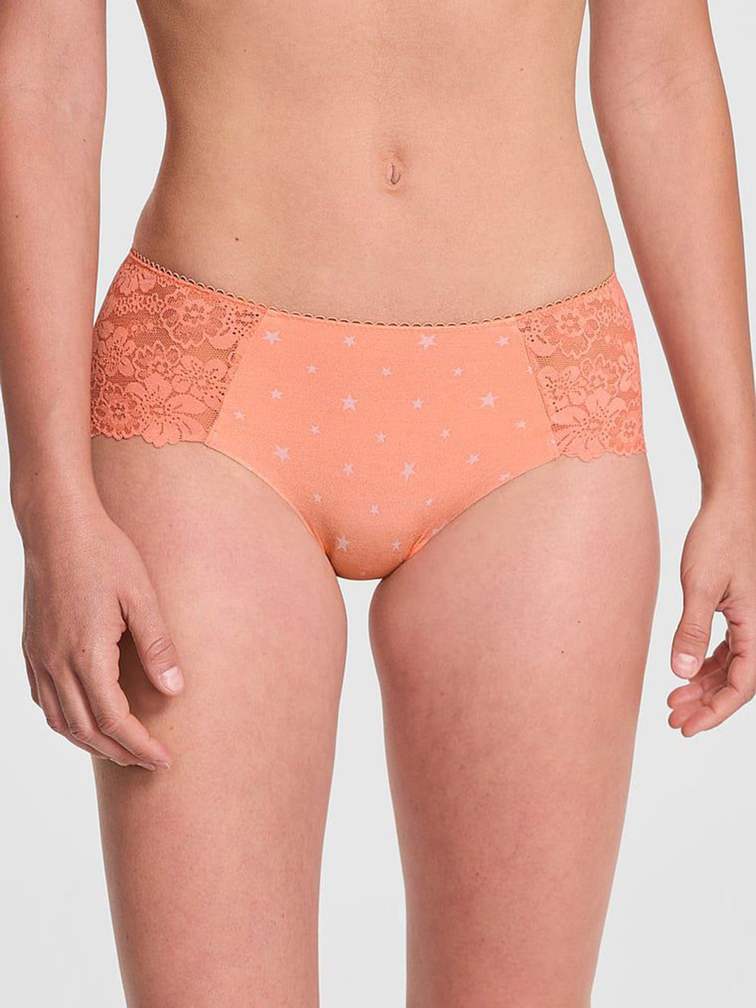 Victoria's Secret PINK No-Show Conversational Printed Low-rise Hipster Briefs