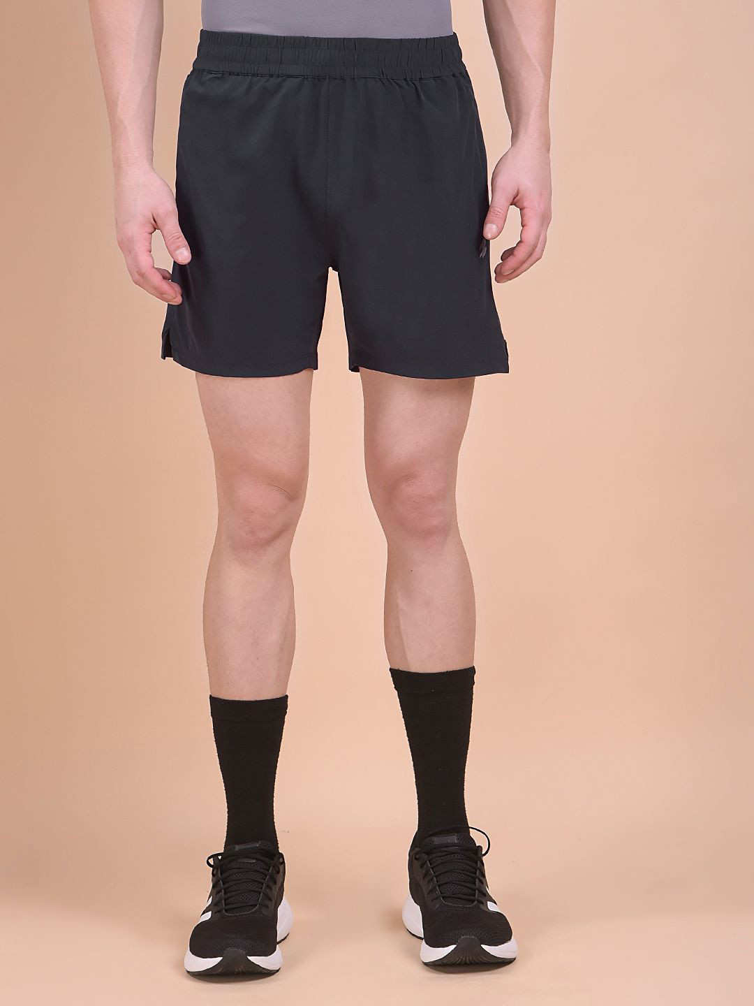 DCYPHR Men Mid-Rise Mono Flex Regular Fit Sports Shorts