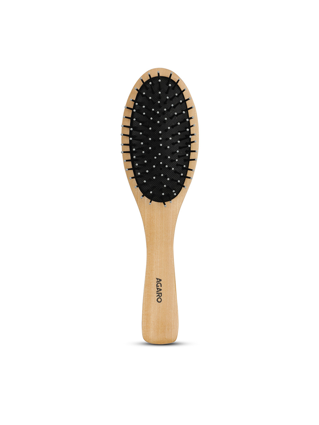AGARO Wooden Narrow Oval Hair Brush - Beige