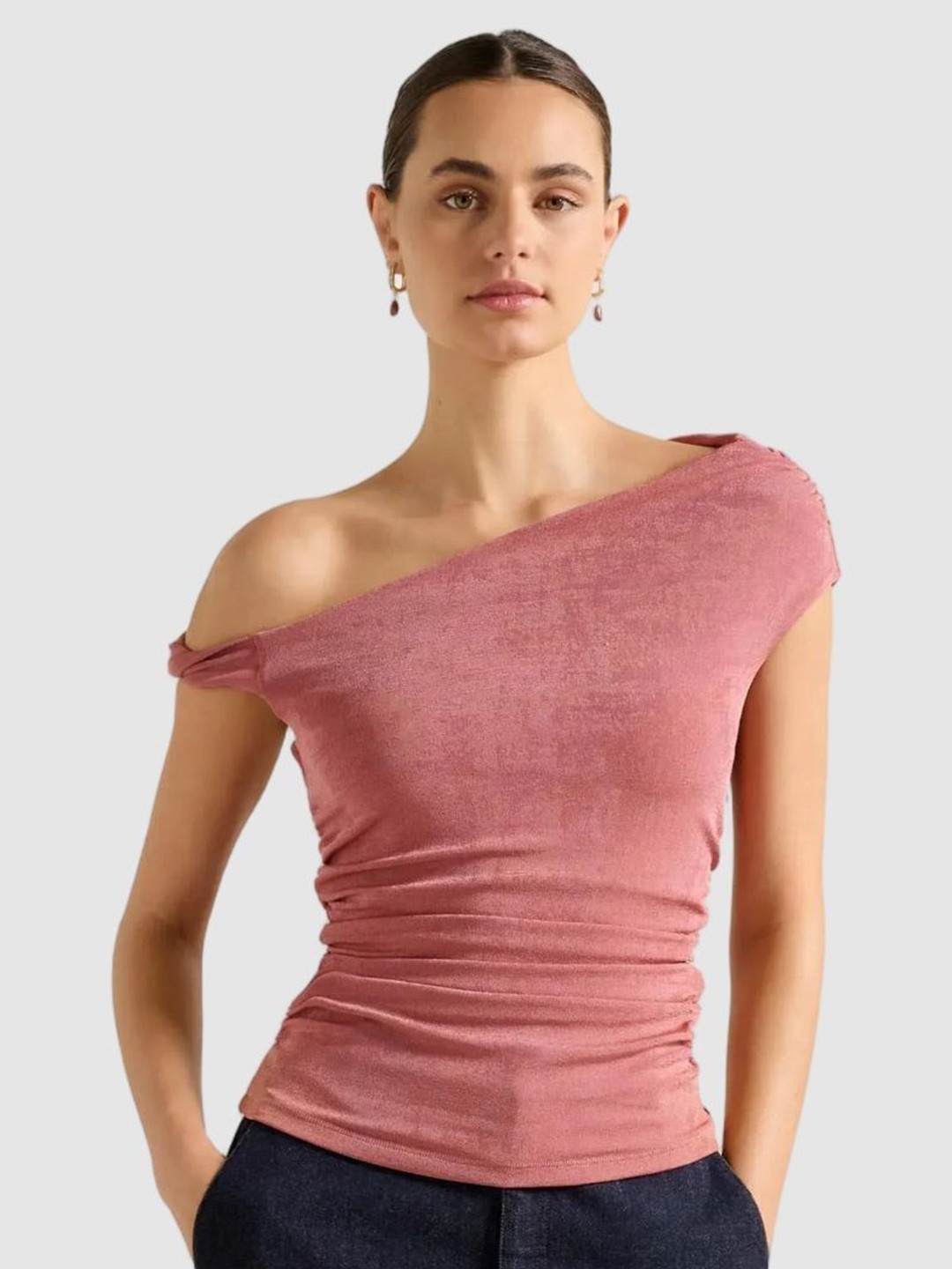 Forever New One Shoulder Bardot Top