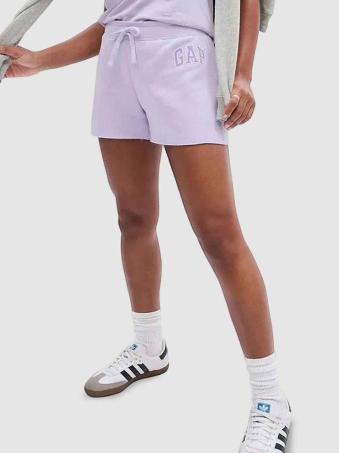 GAP Women Embroidered Mid-Rise Shorts