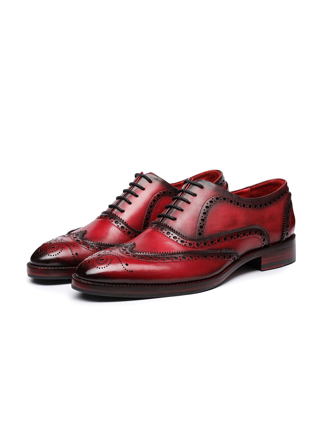 Lethato Wingtip Men Leather Formal Brogues
