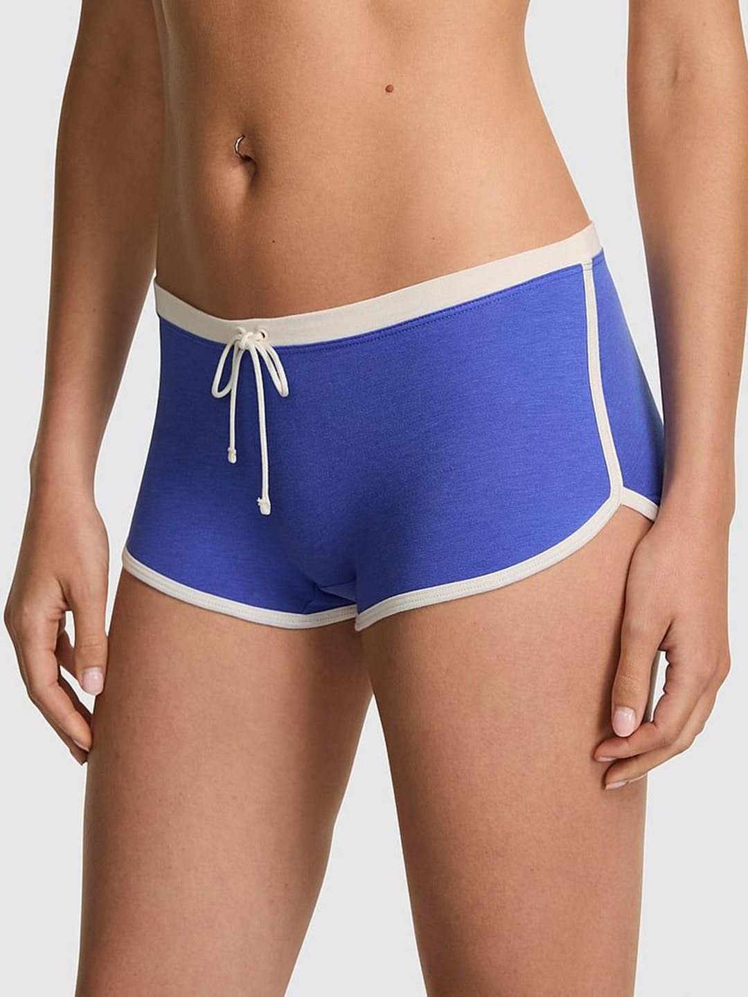 Victoria's Secret PINK Printed Cotton Low-Rise Boy Shorts Panty