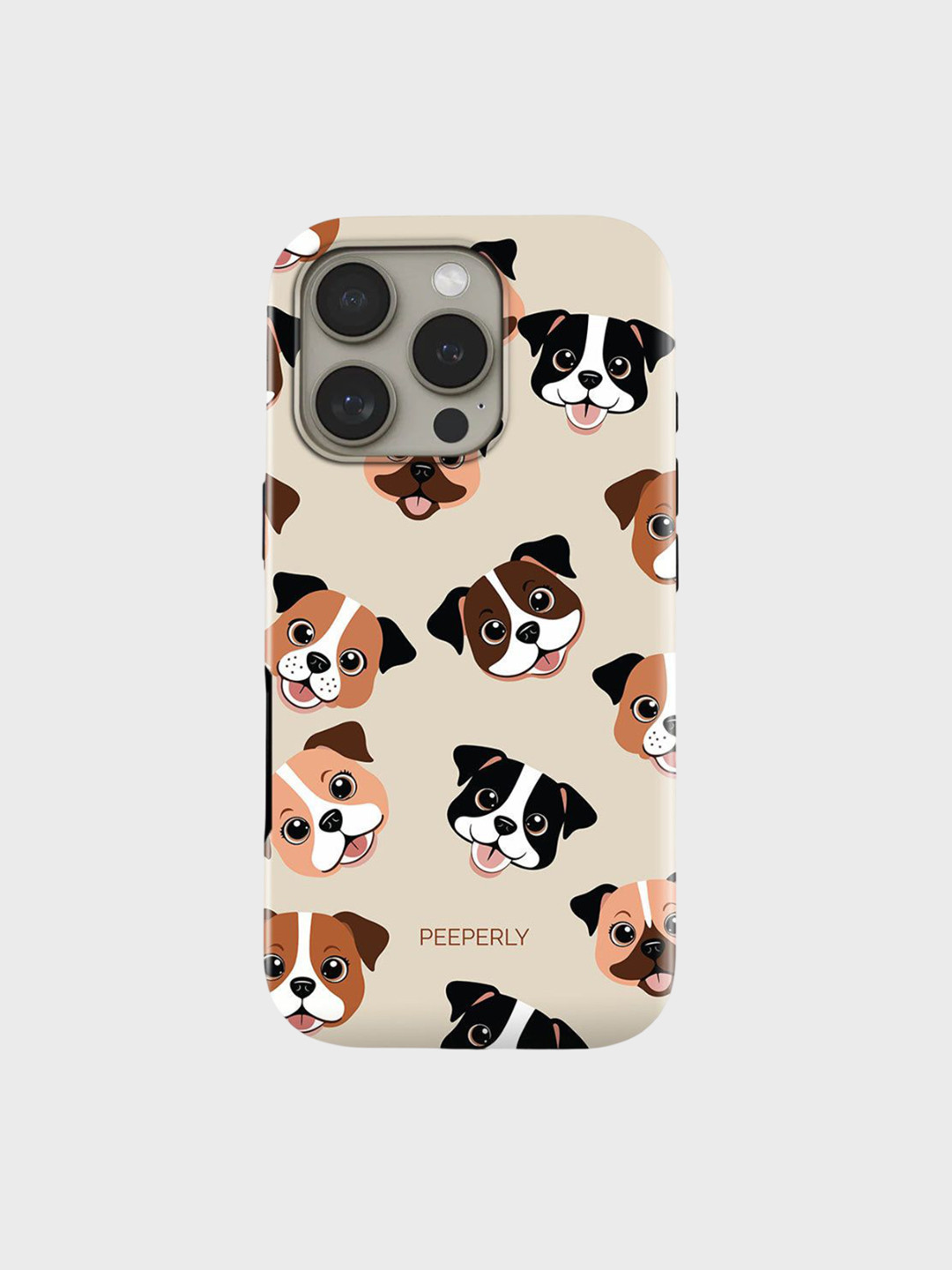 PEEPERLY Women iPhone 13 Paw Tale Conversational Impact Resistant Crystal Back Case