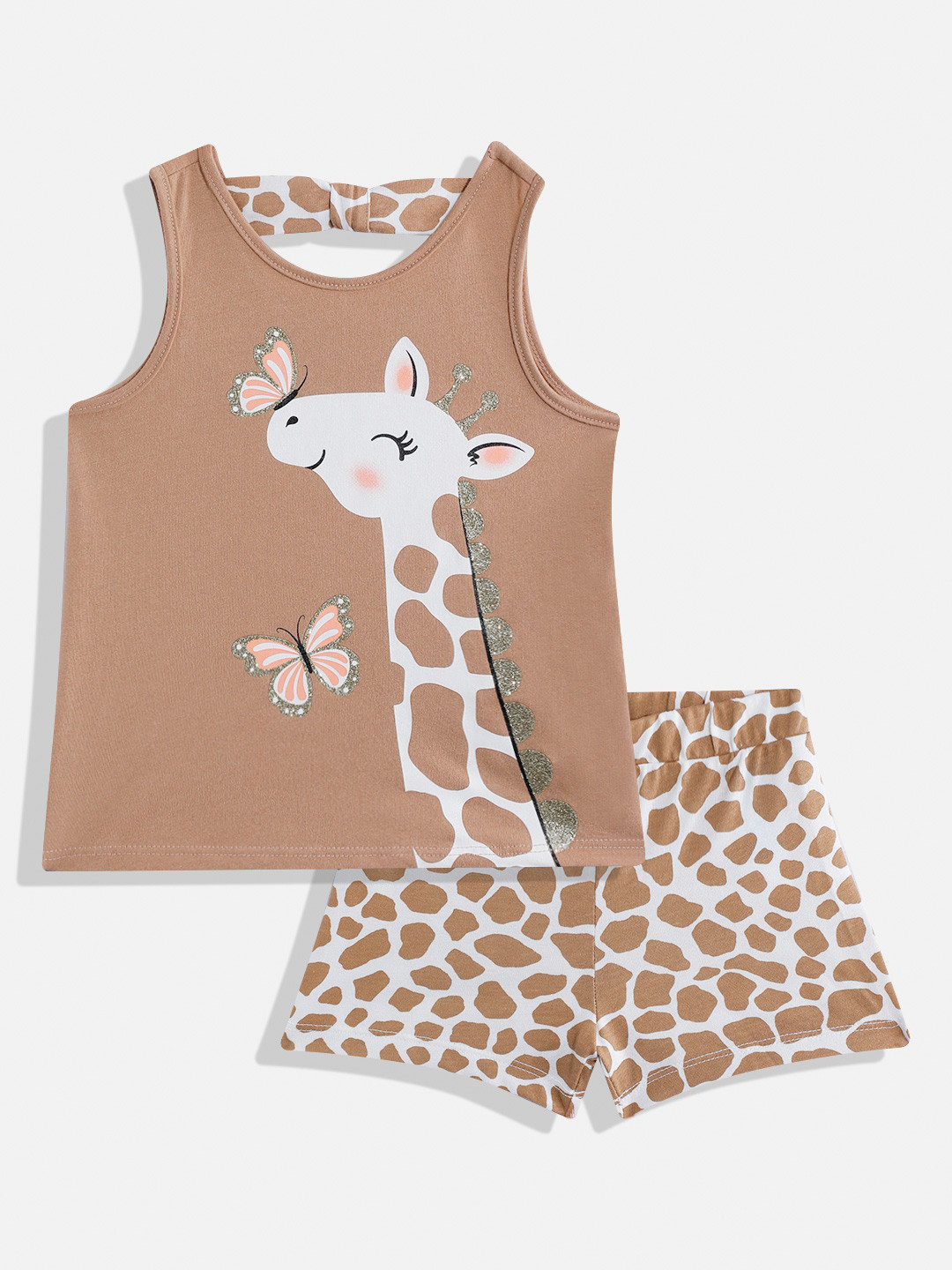 THE CHILDREN'S PLACE Girls Printed Top with Shorts