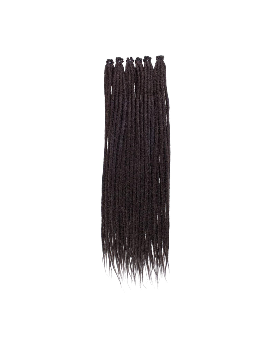 VIEWS Women Set Of 10 Brown Wavy Clip-In Twists Hair Extension - 24 inch