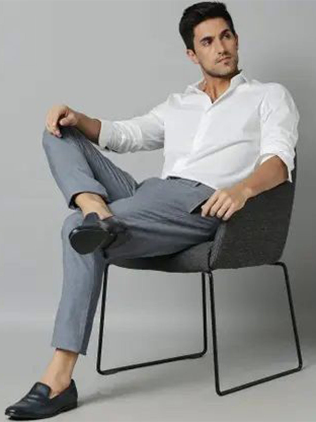 Kartik enterprises Spread Collar Cotton Slim Fit Casual Shirt