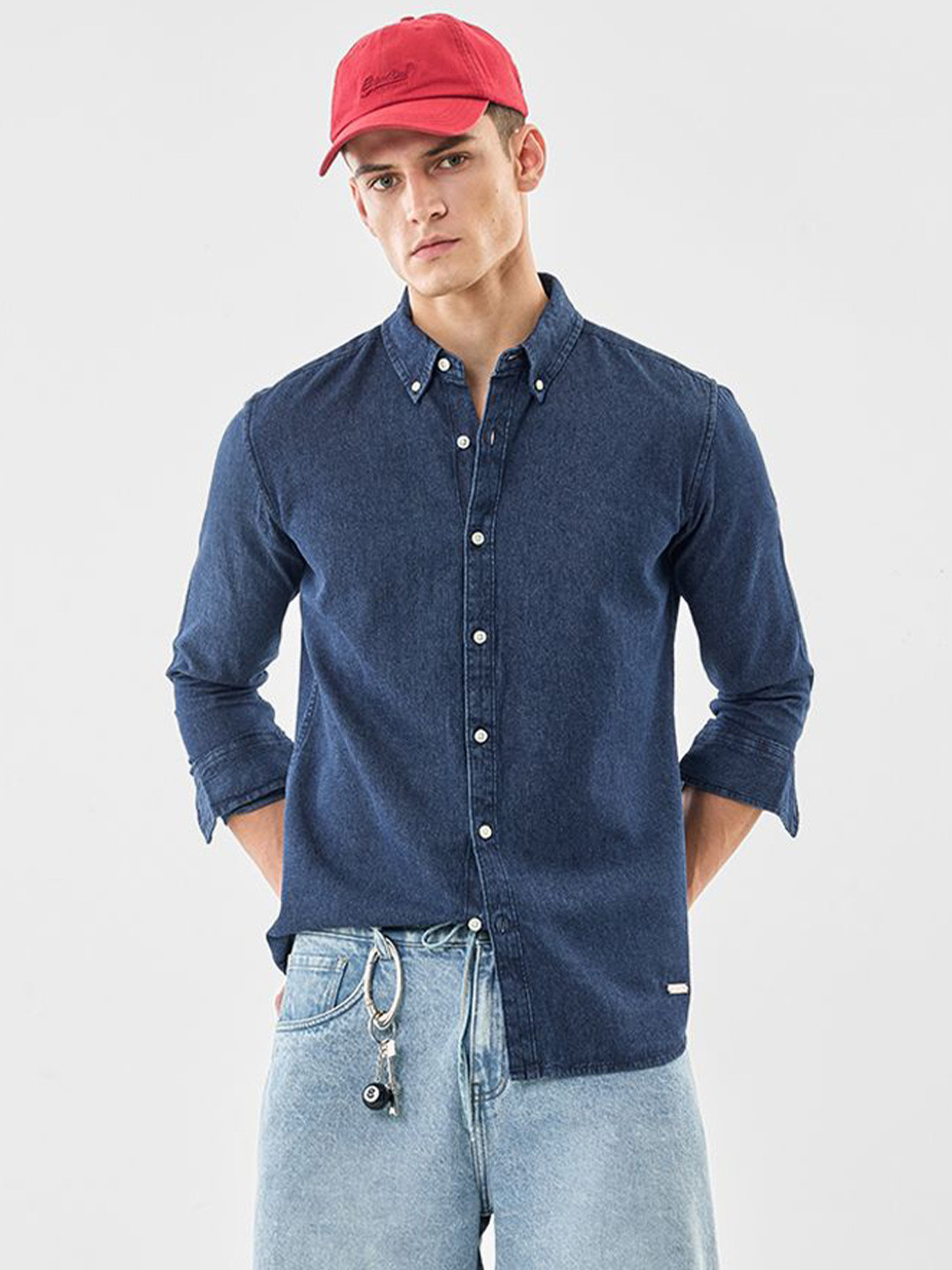 Snitch Long Sleeves Cotton Shirt