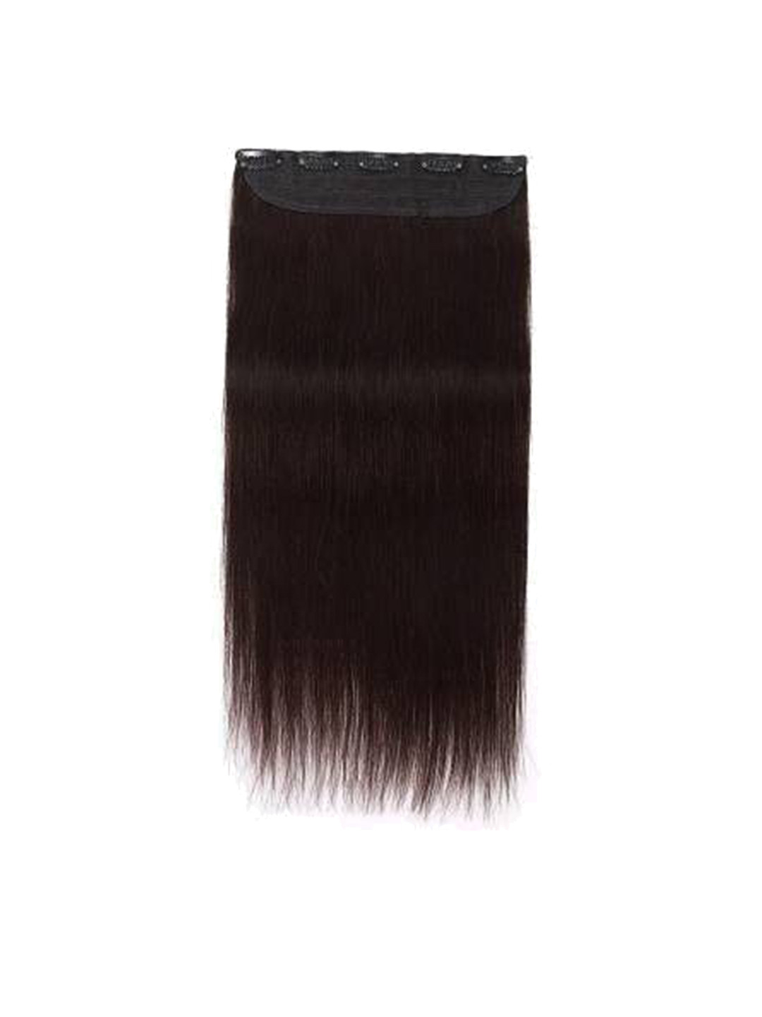 VIEWS Clip-In Straight Scalp Topper Extension - Brown - 22 Inch
