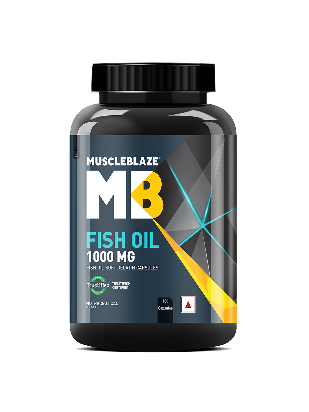 MuscleBlaze Omega 3 Fish Oil 1000mg Capsules - 180 Softgel Capsules
