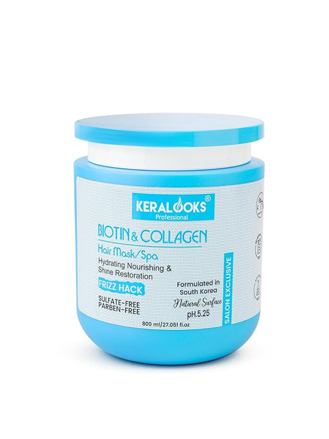 Keralooks professional Biotin & Collagen Hair Repair Mask - 800 ml