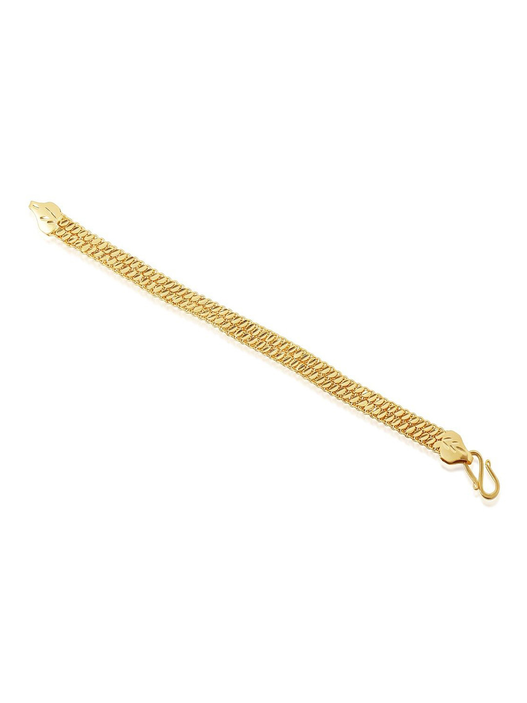 Jecy Jewels Men Gold-Plated Wraparound Bracelet