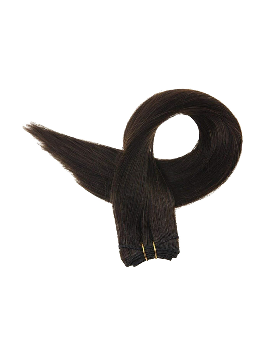 VIEWS Straight Clip-In Extension Brown 22 In