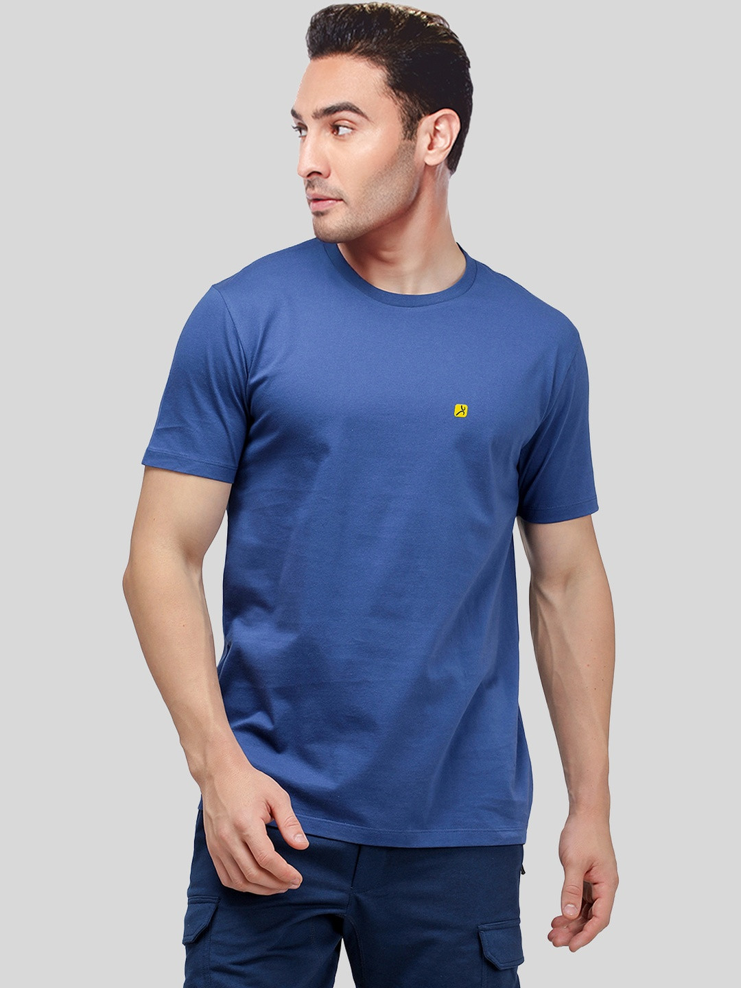 AMUL COMFY Men Assorted Pack of 3 Cotton Solid T-shirt