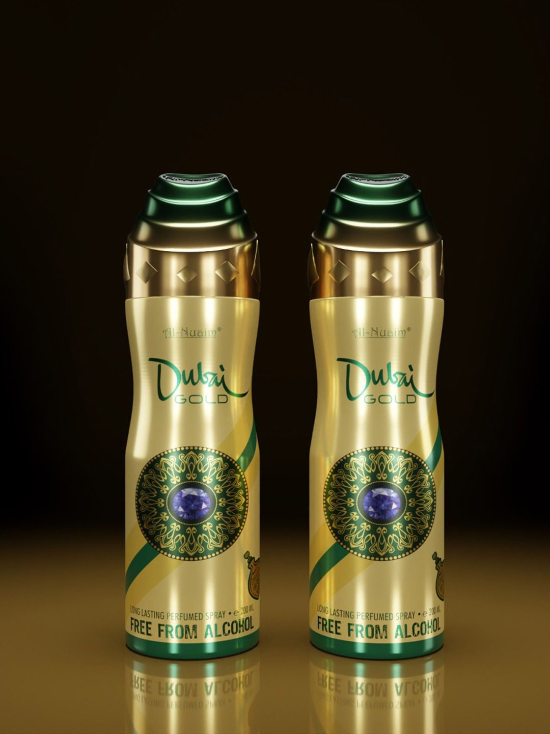 Al-Nuaim Men Dubai Gold Non Alcoholic Deodorant -200 ml