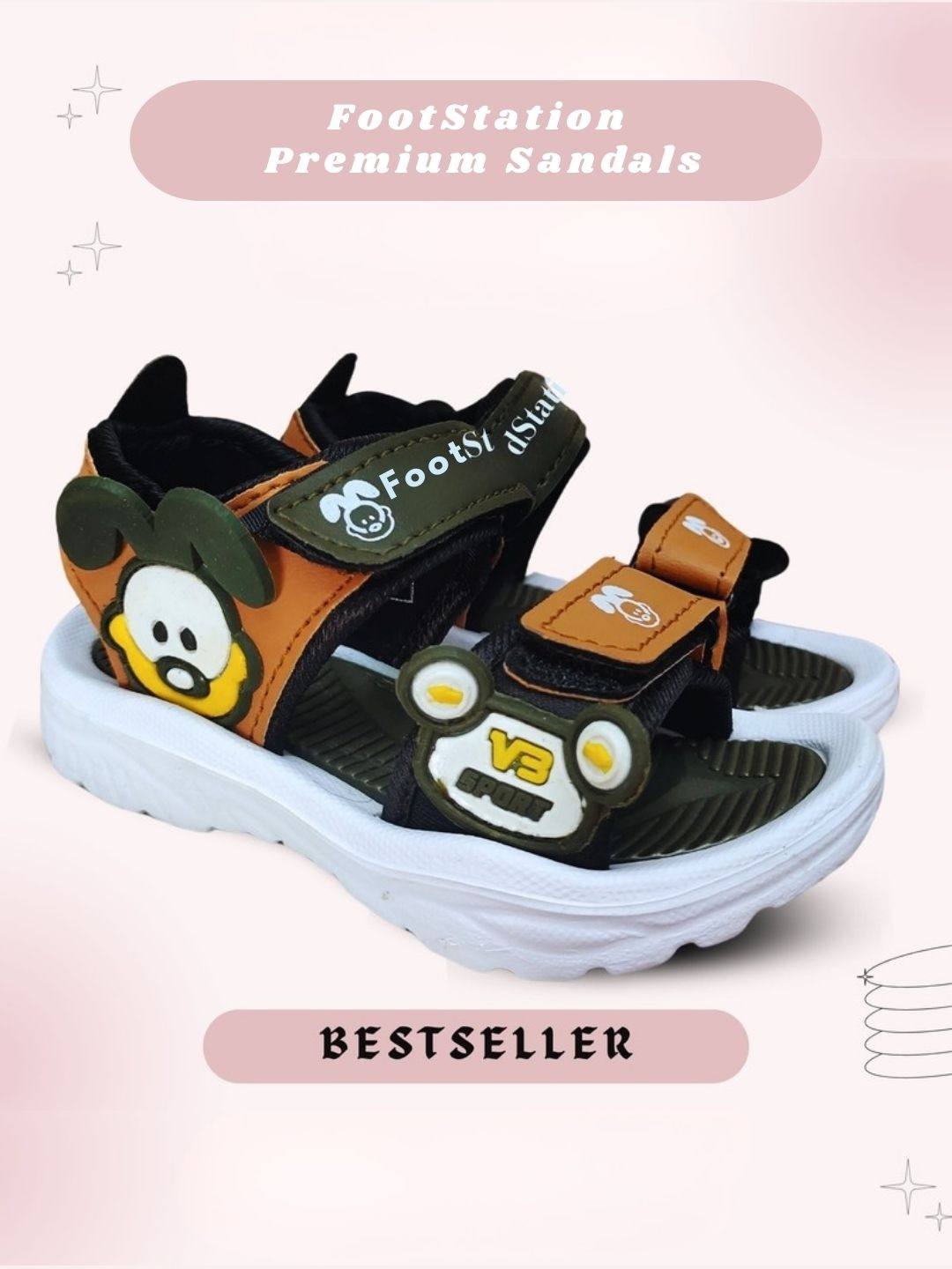 FootStation Boys Canvas Comfort Sandals