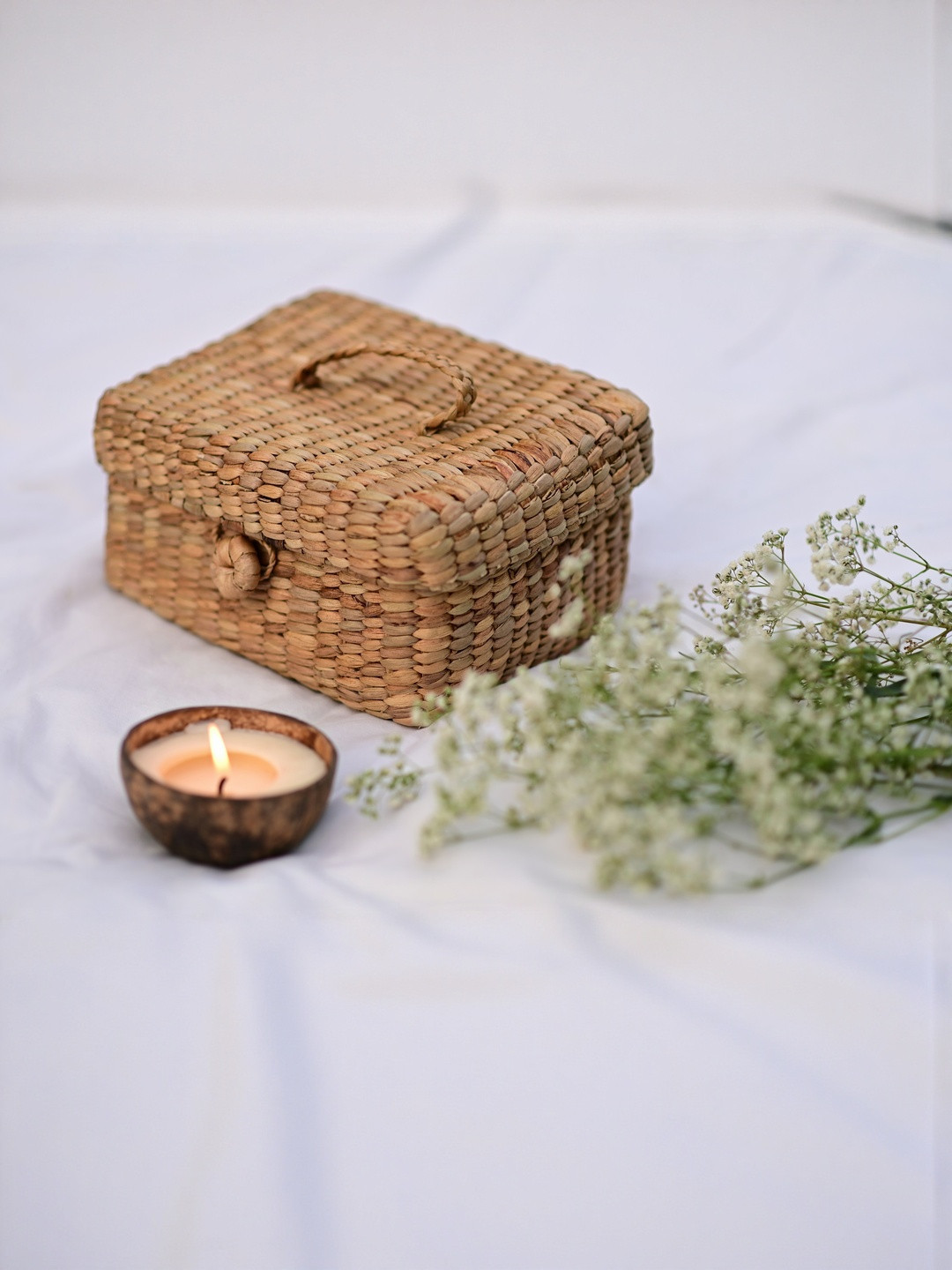 FLICKERS AND FLAME Beige Set of 1 Regular Organisers