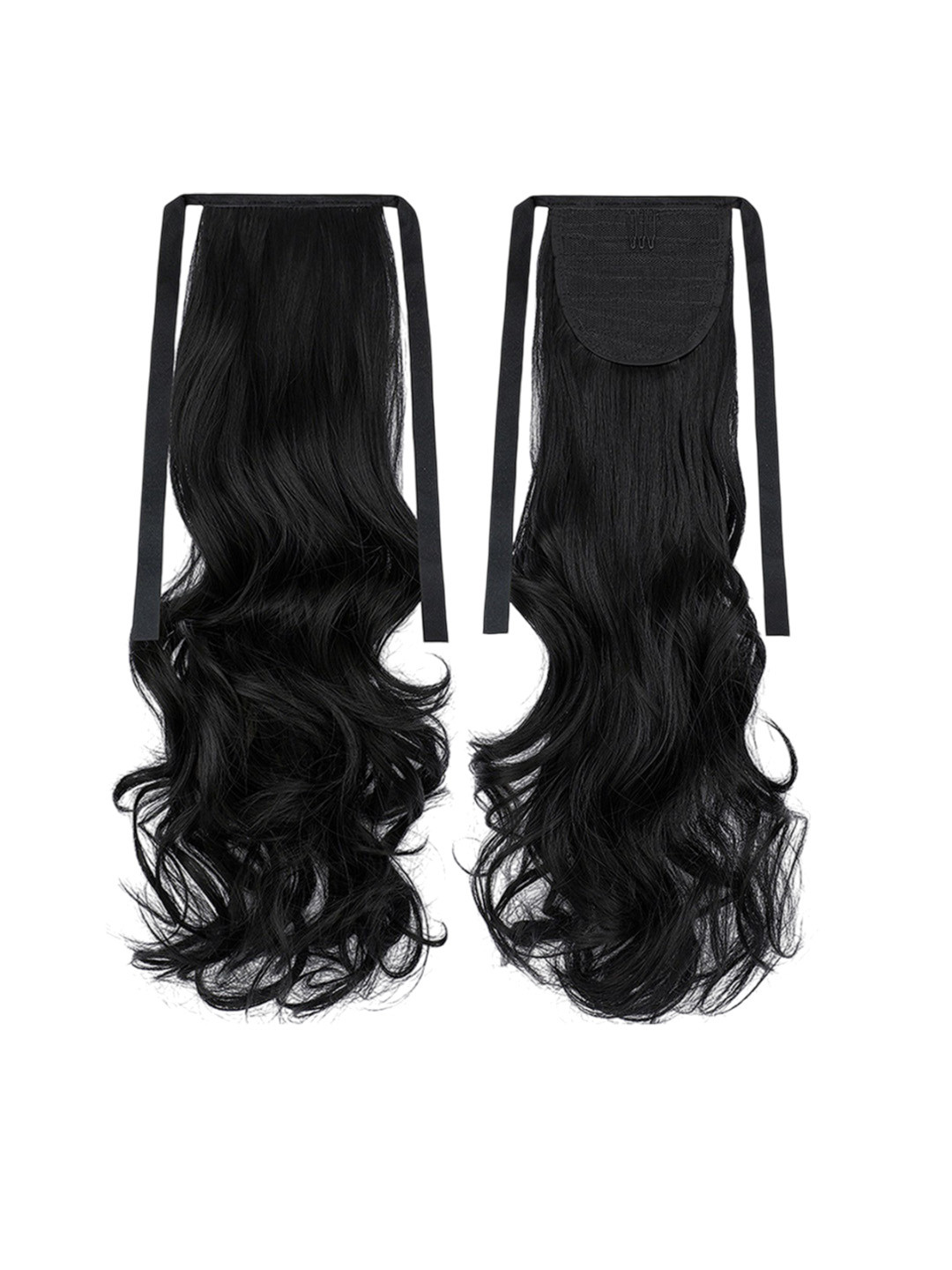 VIEWS Pack of 2 Wavy Clip-In Twists Hair Extension - Black
