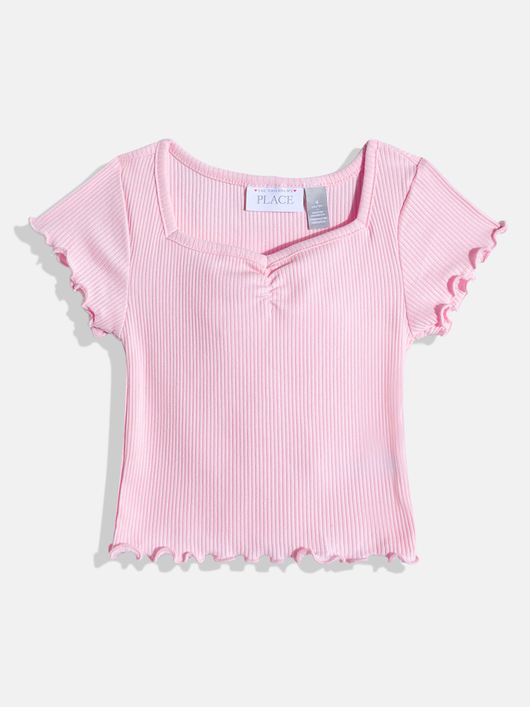 THE CHILDREN'S PLACE Sweetheart Neck Ribbed Top