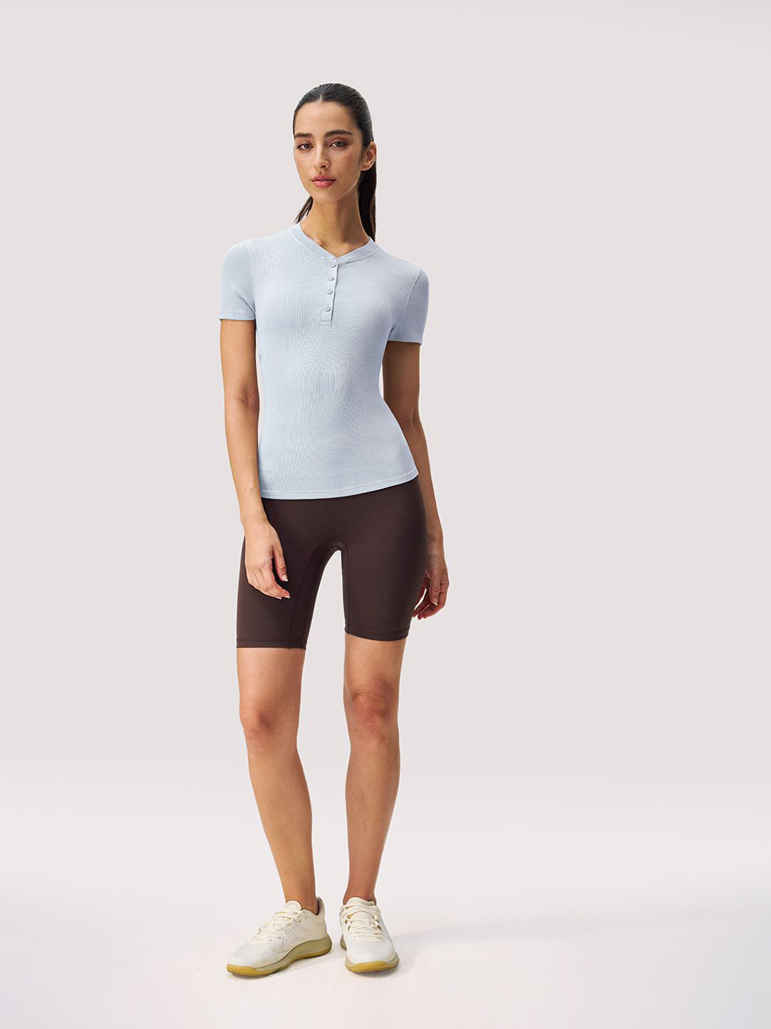 JC Collection Henley Neck Short Sleeves T-shirt