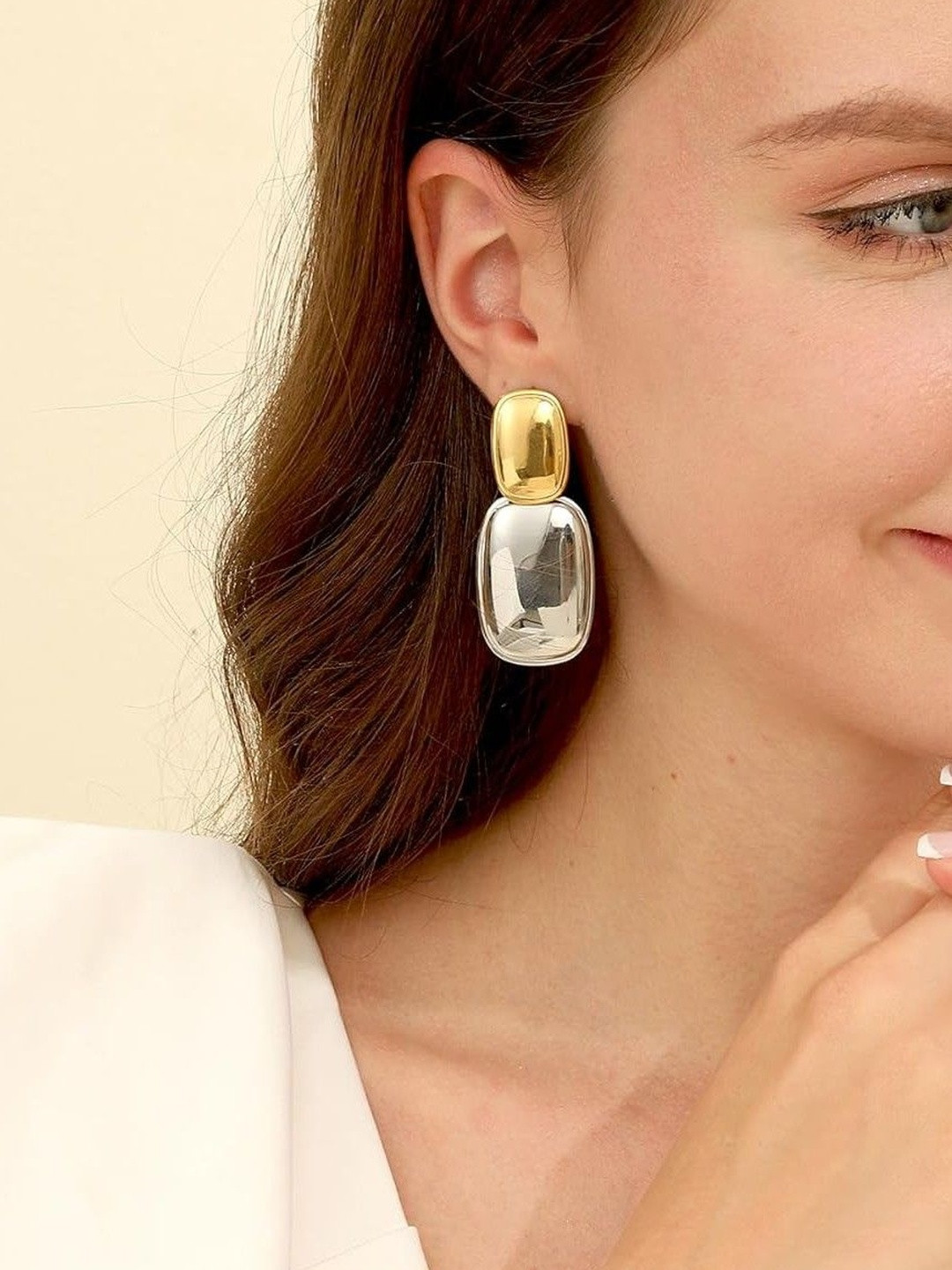 ANAMIKA Square Drop Anti Tarnish Earring