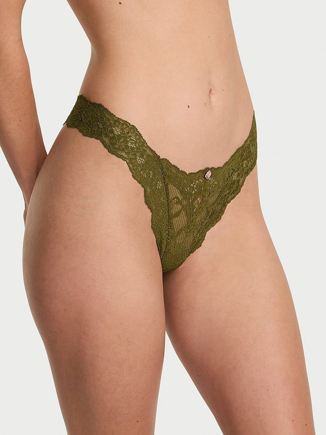 Victoria's Secret Dream Angels Lace Low-Rise Brazilian Thongs
