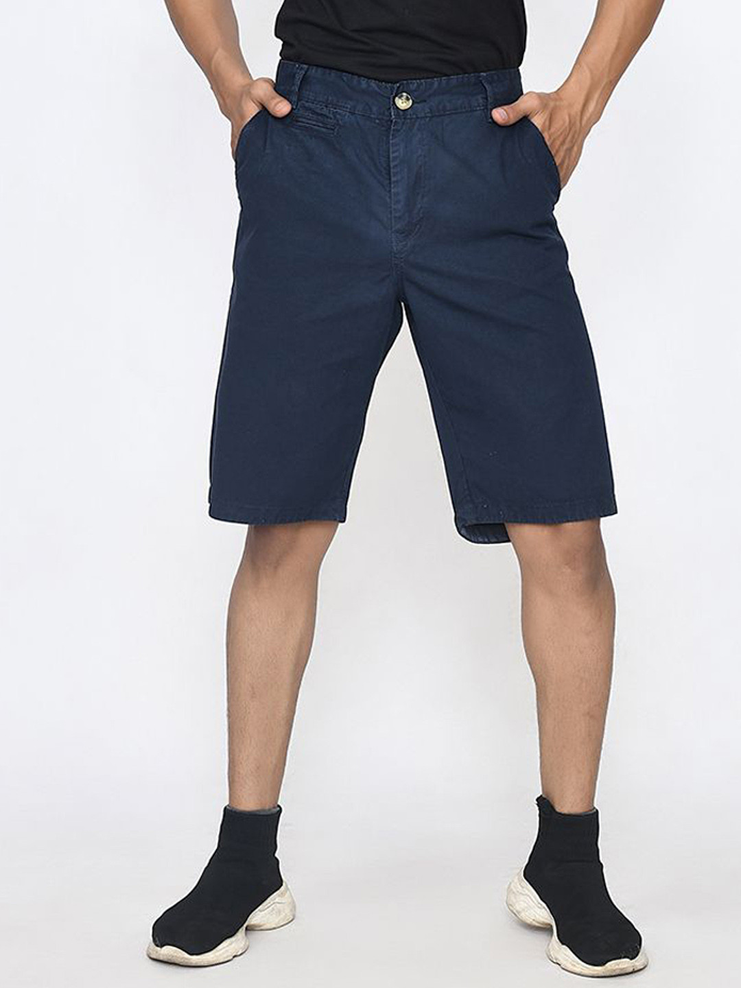 PASSPORT JEANS Men Mid-Rise Pure Cotton Chino Shorts