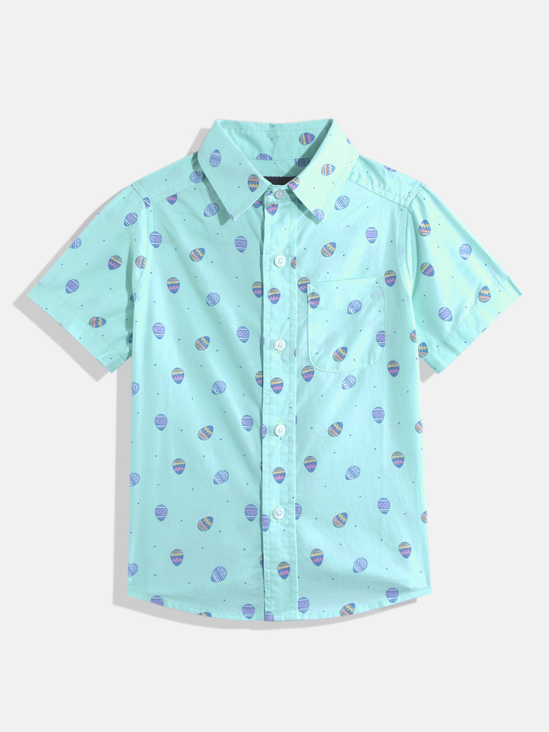 THE CHILDREN'S PLACE Boys Cotton Geometric Printed Shirt