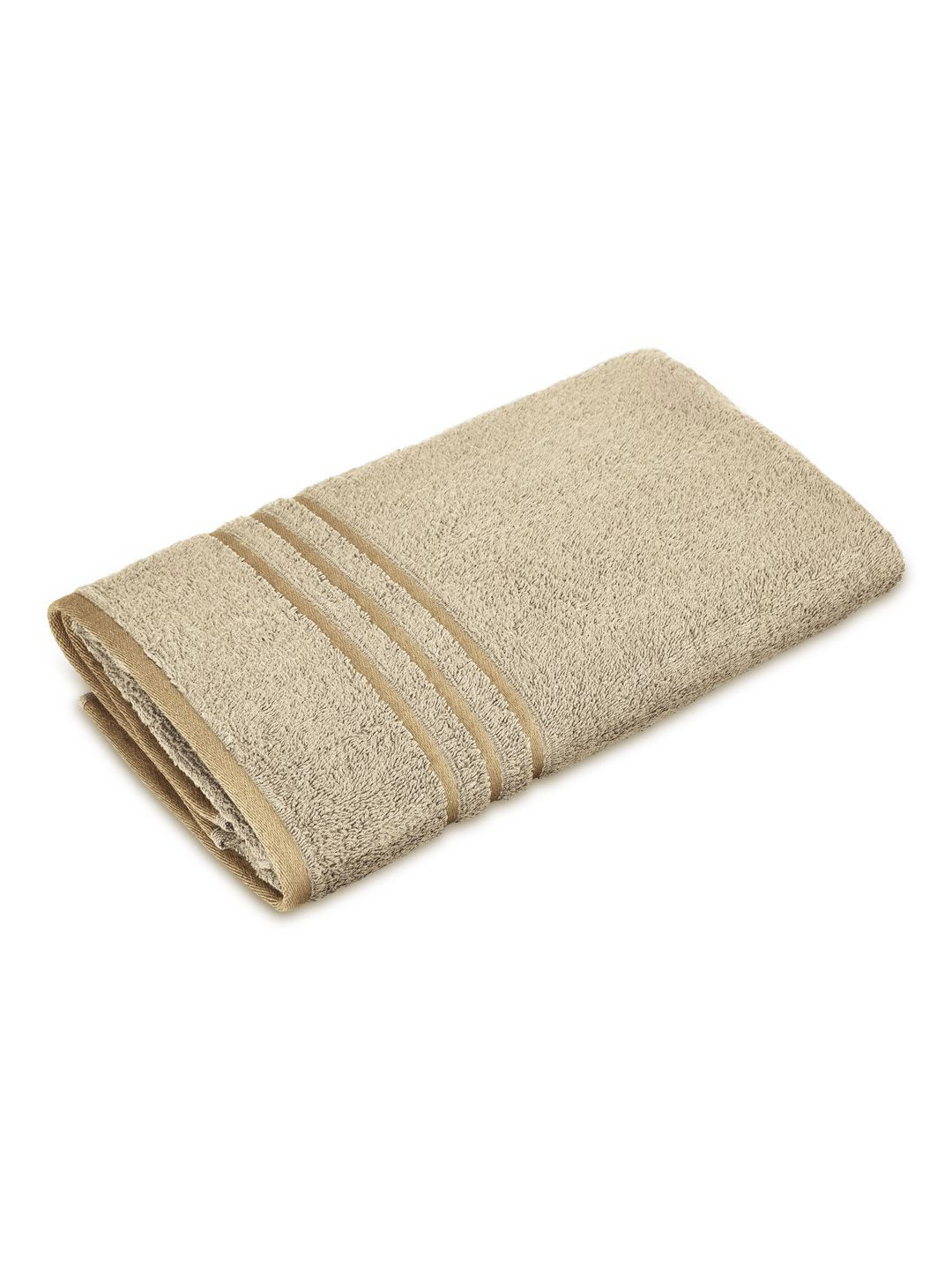Layers Basicx Cream-Coloured Pure Cotton 380 GSM Bath Towel