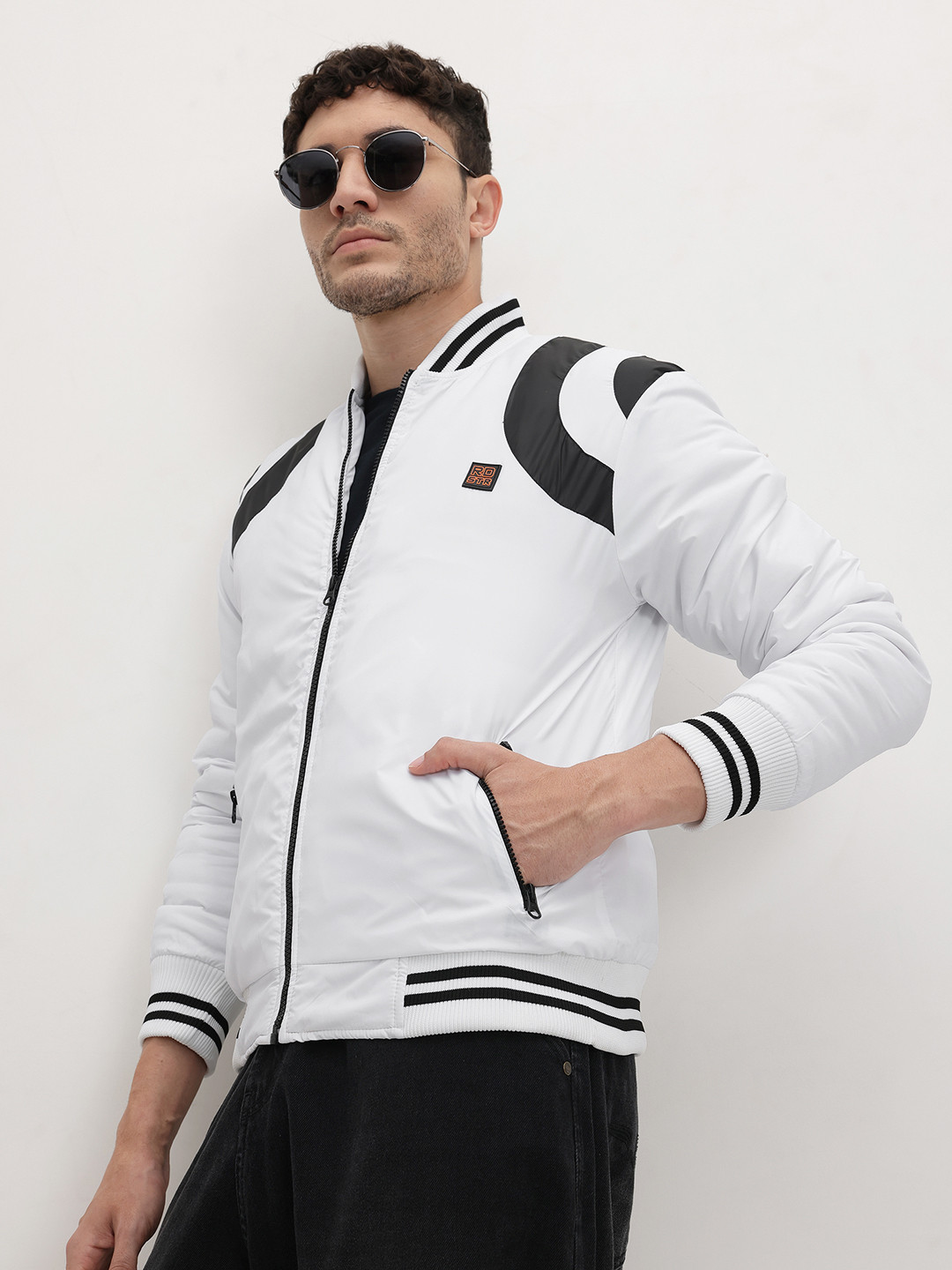 The Roadster Life Co. Contrast Panel Bomber Jacket