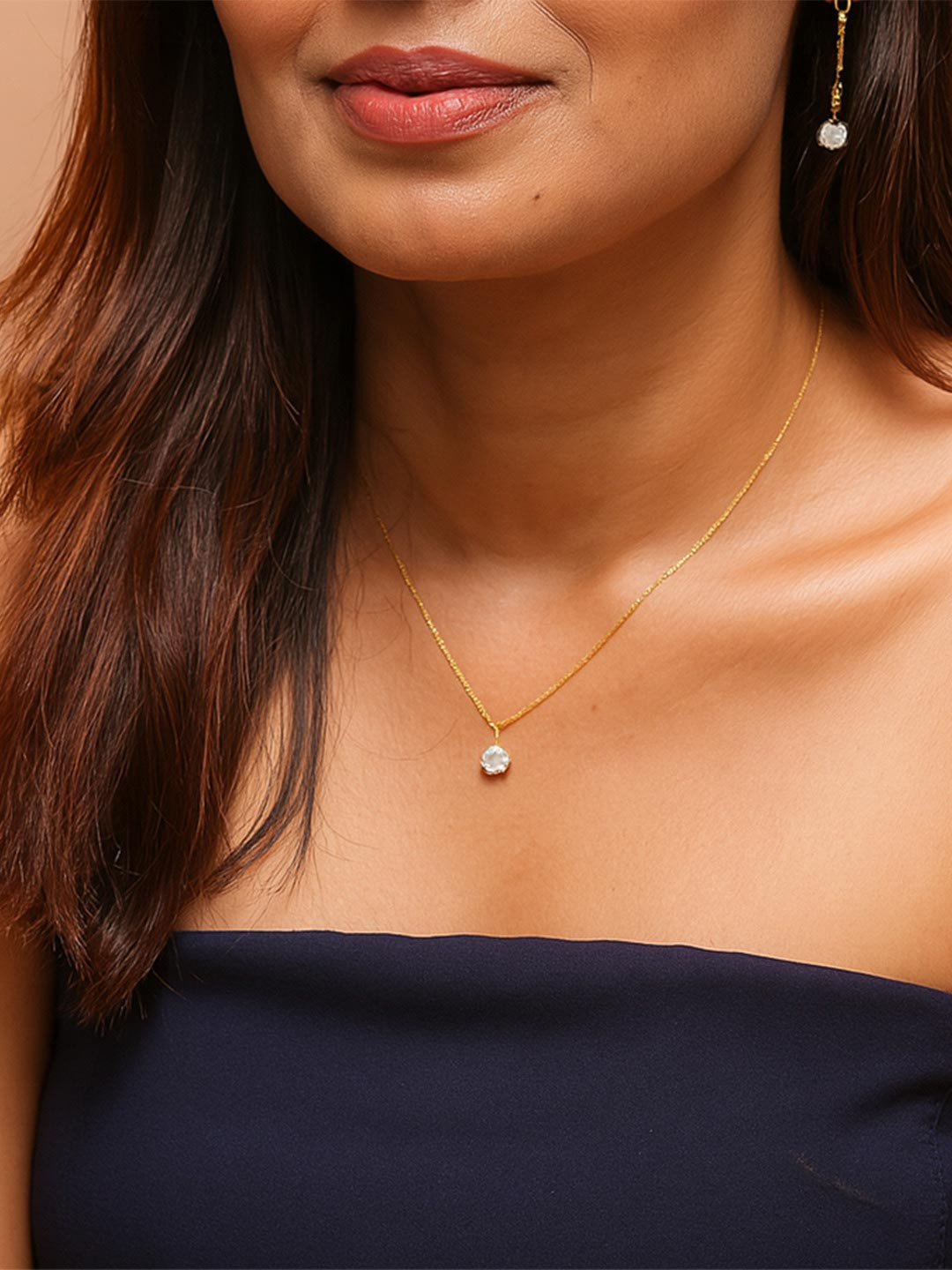 GARNISHA Gold-Plated Stainless Steel Minimal Necklace