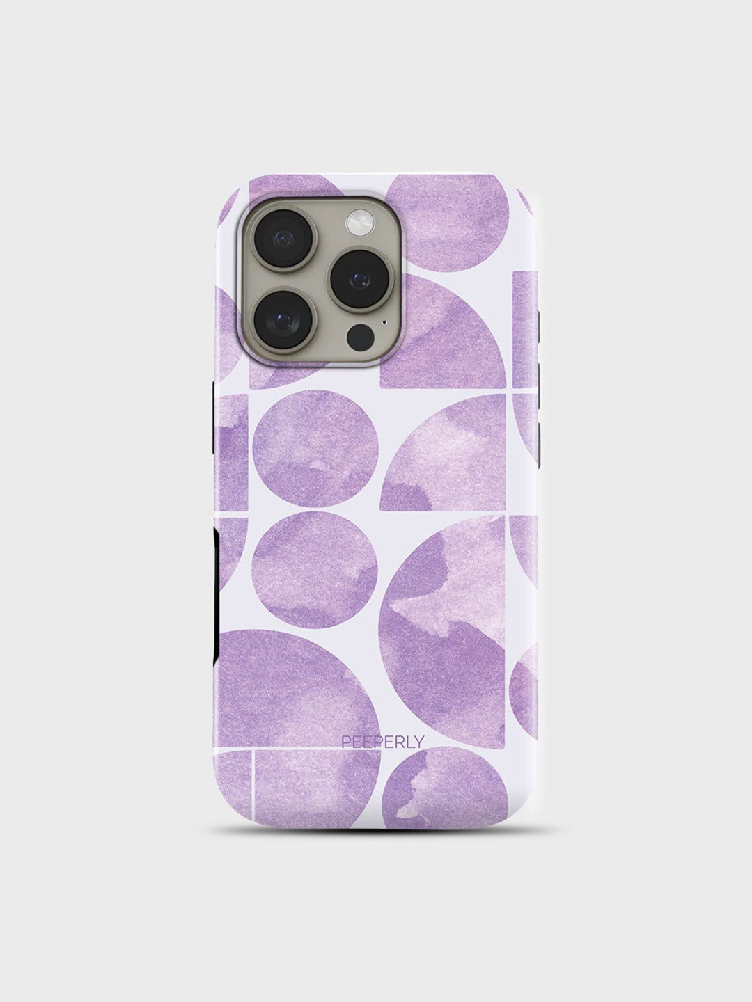 PEEPERLY Women iPhone 13 Heritage Geometric Impact Resistant Crystal Back Case