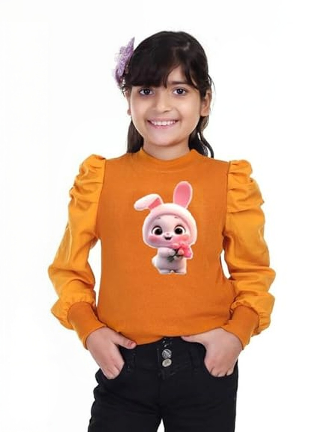 KIROTO Girls Animal Ribbed Tops