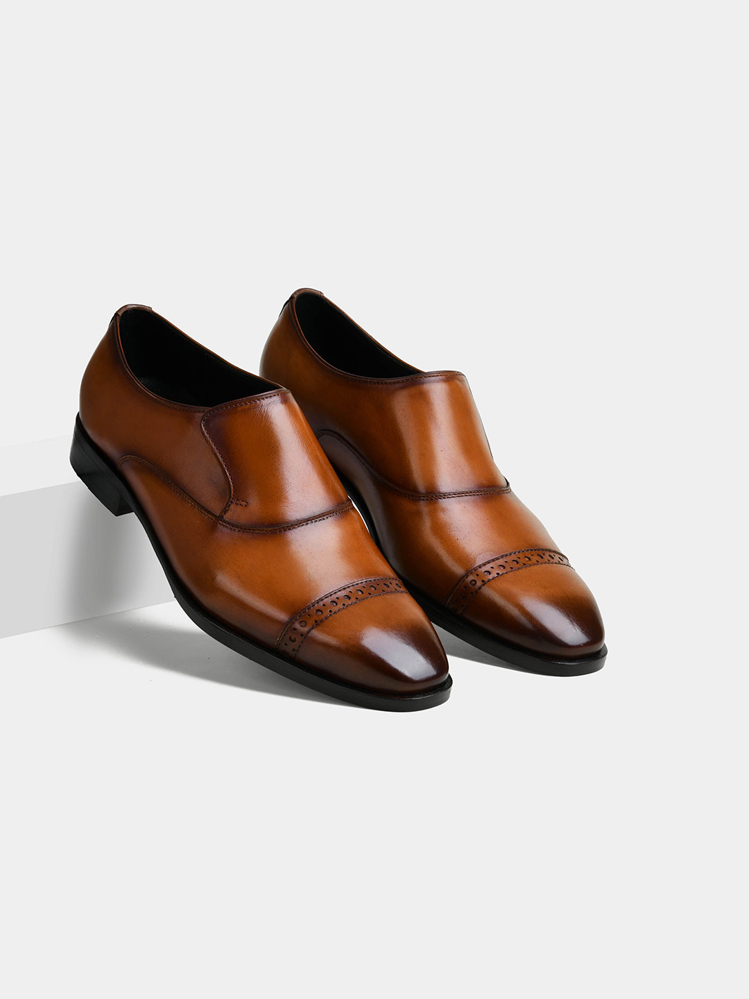 LUXORO FORMELLO Cosmin Men Textured Slip On Formal Loafer Shoes