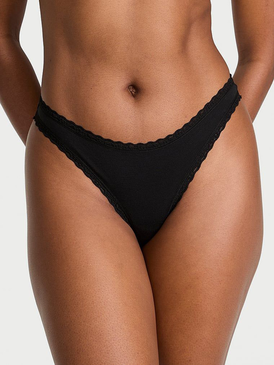 Victoria's Secret The Lacie Stretch Low-Rise Lace-Waist Thongs