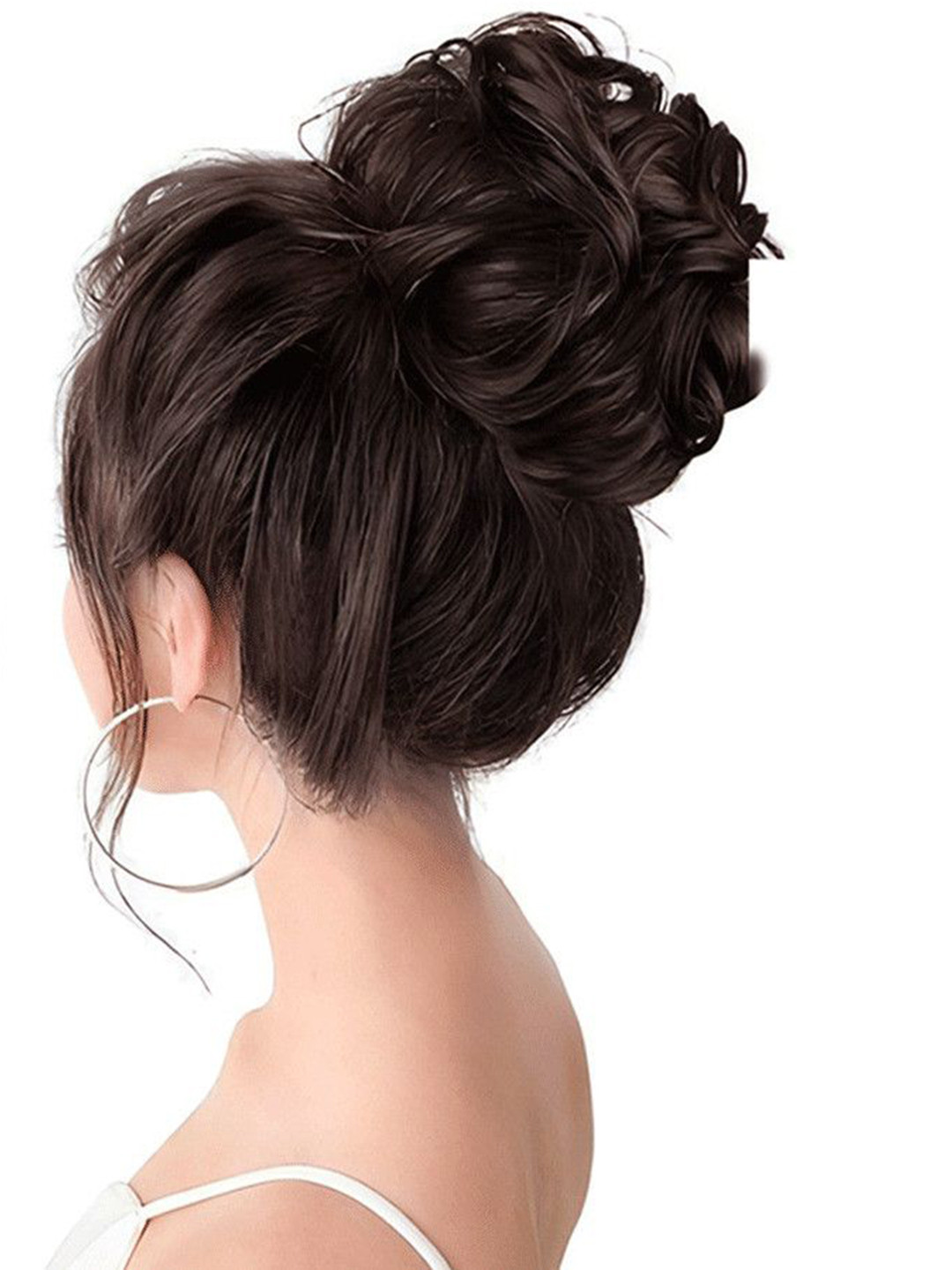 VIEWS Brown Wavy Clip-In Ponytail Hair Extension37 inch