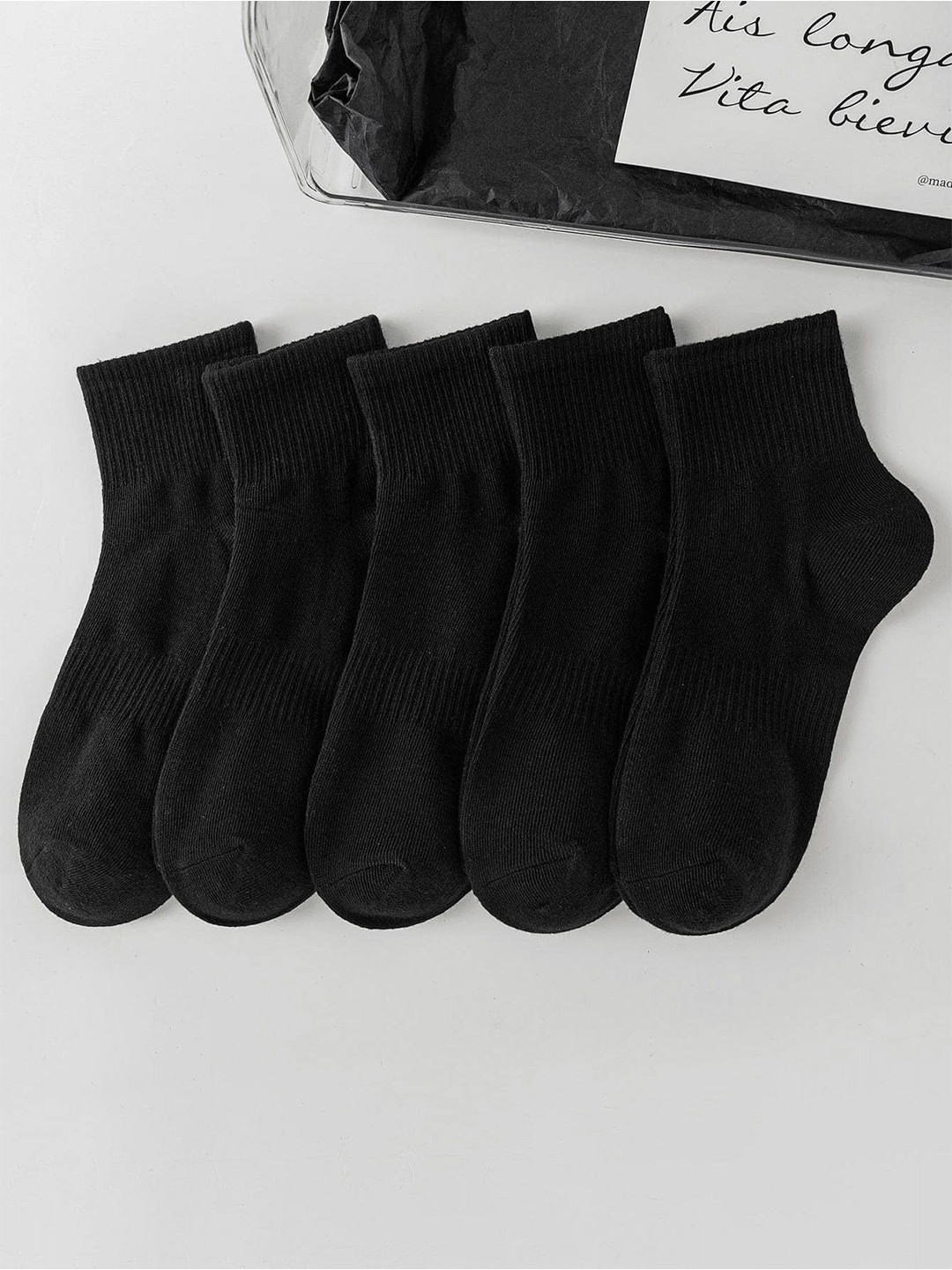 BAESD Pack Of 5 Double Grip Ankle Length Socks