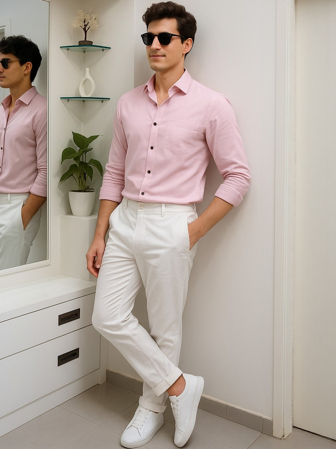 BUSCOTT Men Viscose Rayon Classic Formal Shirts