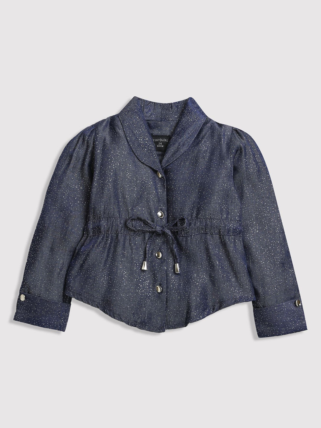 Tiny Girl Peter Pan Collar Peplum Top