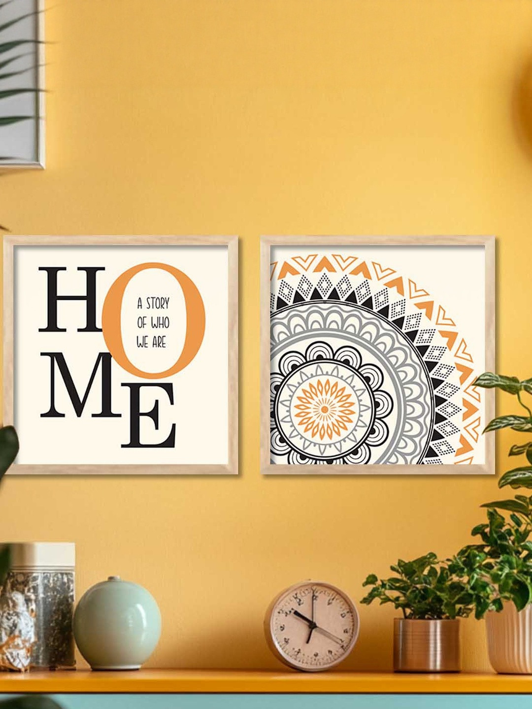 WALLLANE Set of 2 Modern Wood Wall Art