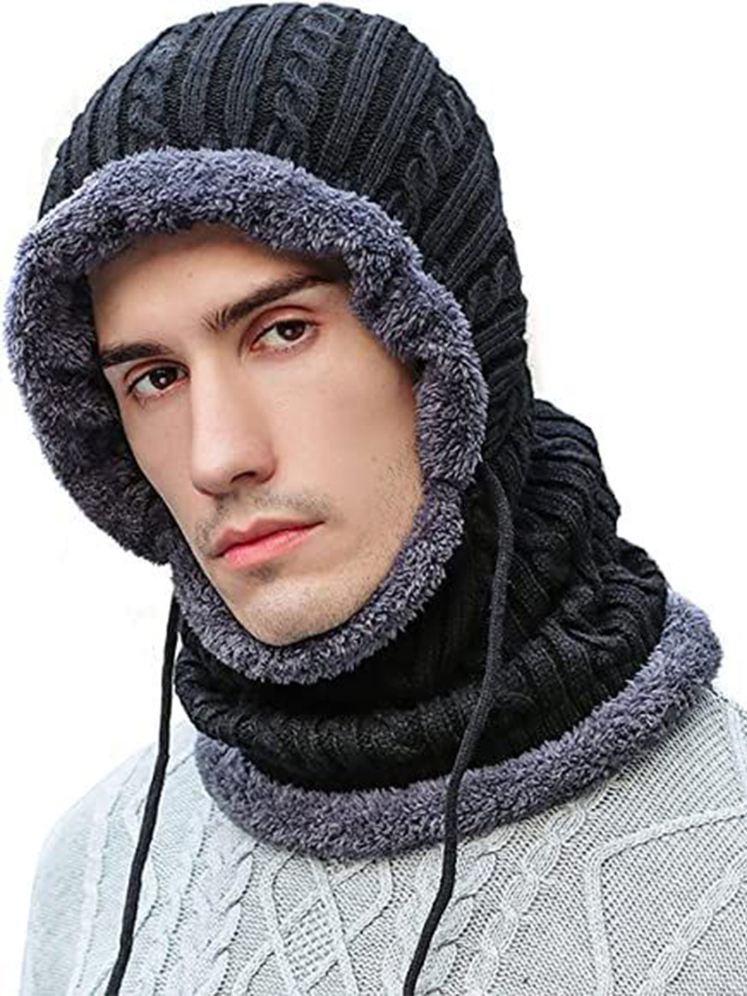 Gajraj Unisex Woolen Monkey Beanie Caps