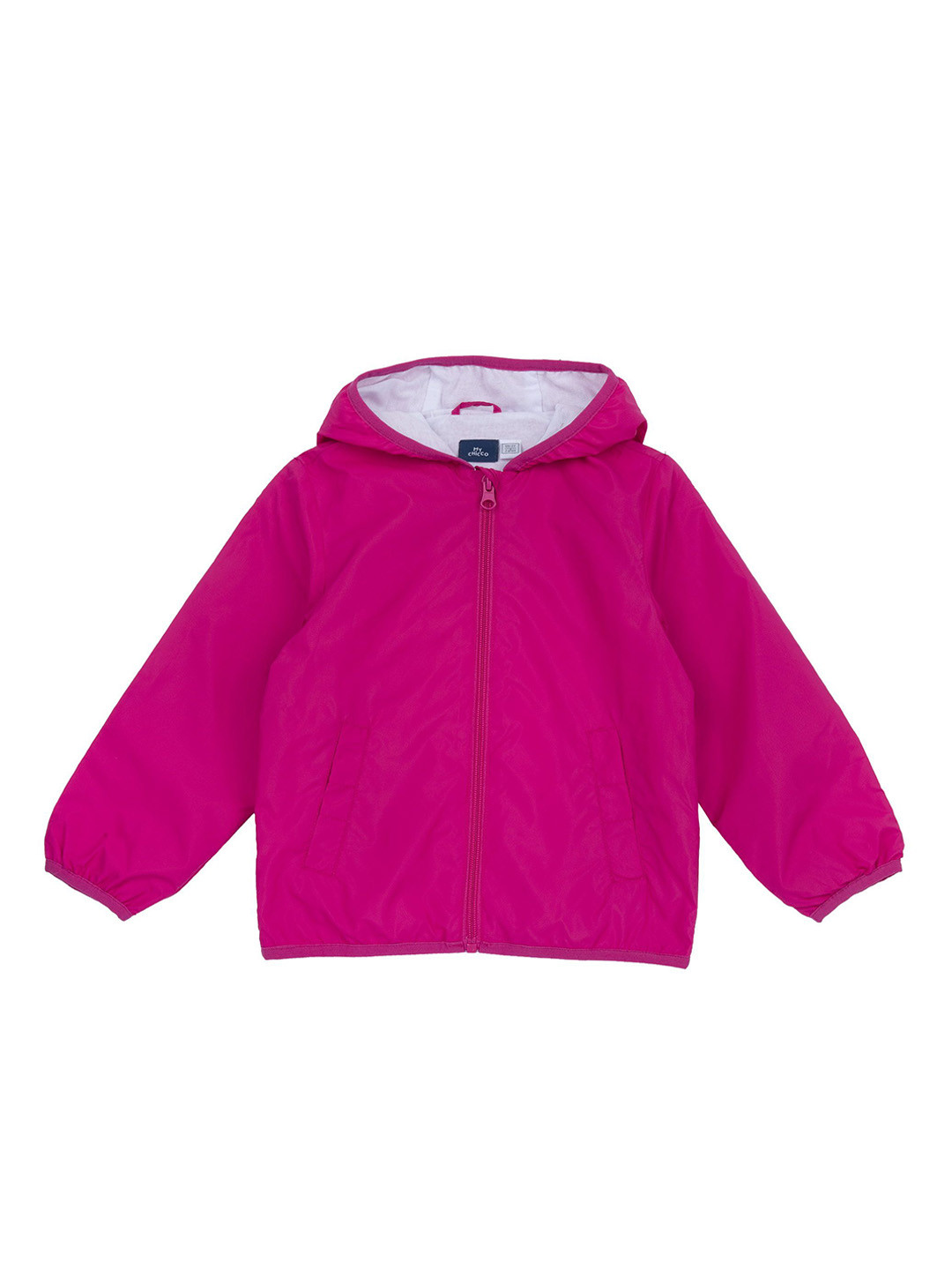 Chicco Infants Boys Hooded Faux Fur Trim Open Front Jacket