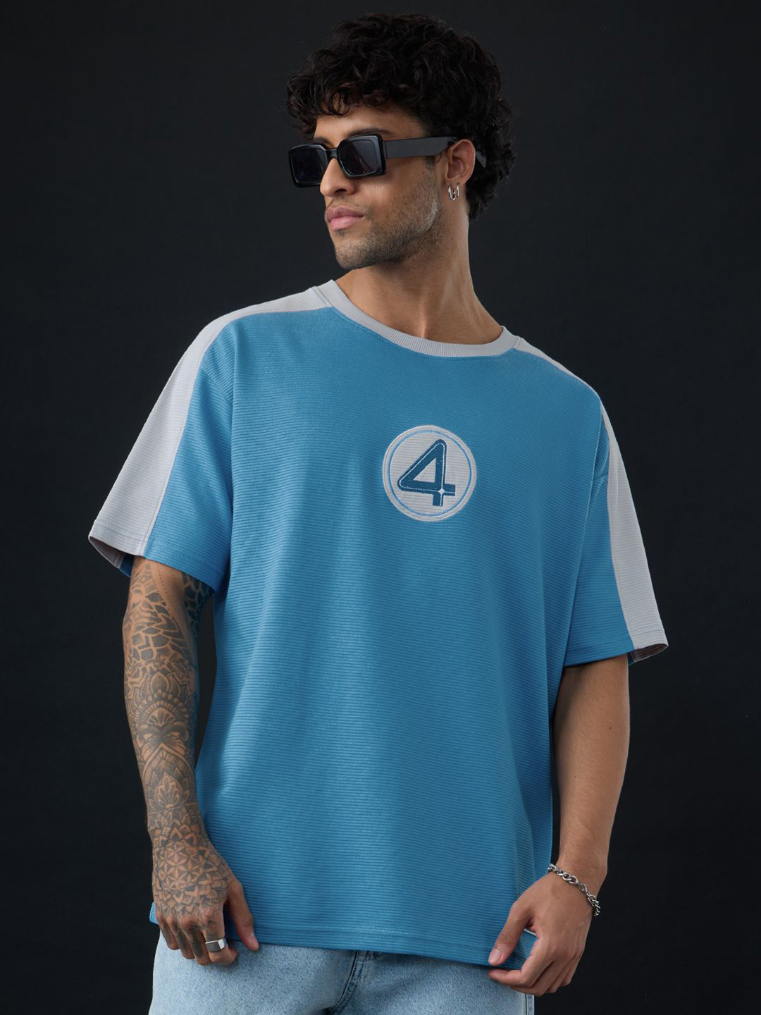 The Souled Store Marvel Fantastic Four Typography Printed Oversized Fit T-shirt