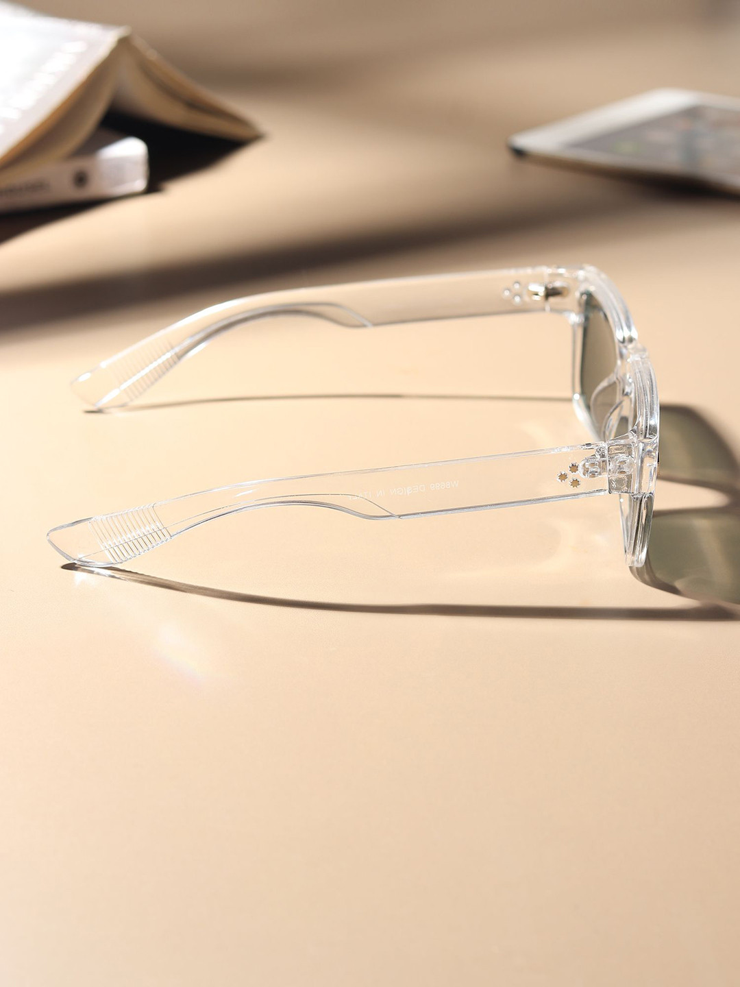 Rozzetta craft Unisex Square & UV Protected Sunglasses RC MG square Transparent green