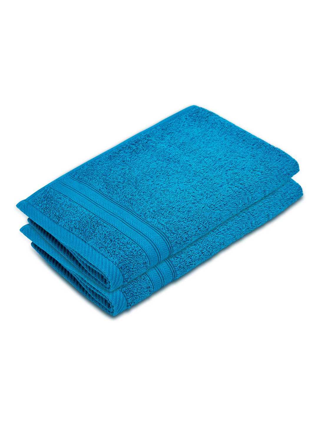 Layers Be Bold Blue 2 Pieces Pure Cotton 450 GSM Hand Towels