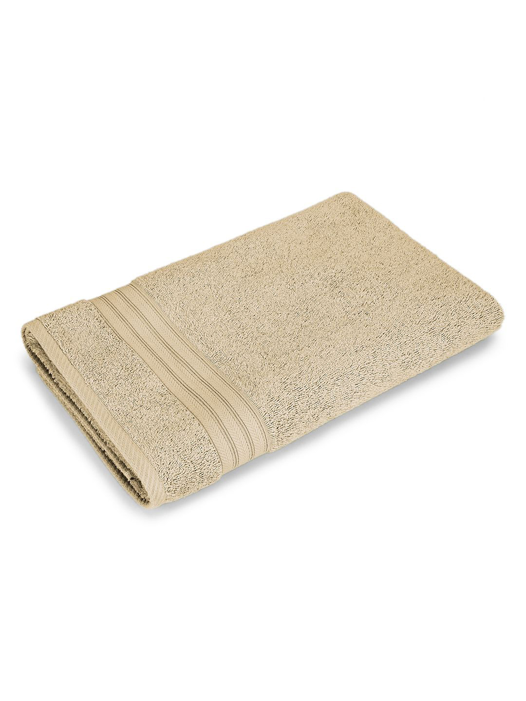 Layers Be Bold Cream-Coloured Pure Cotton 450 GSM Bath Towel