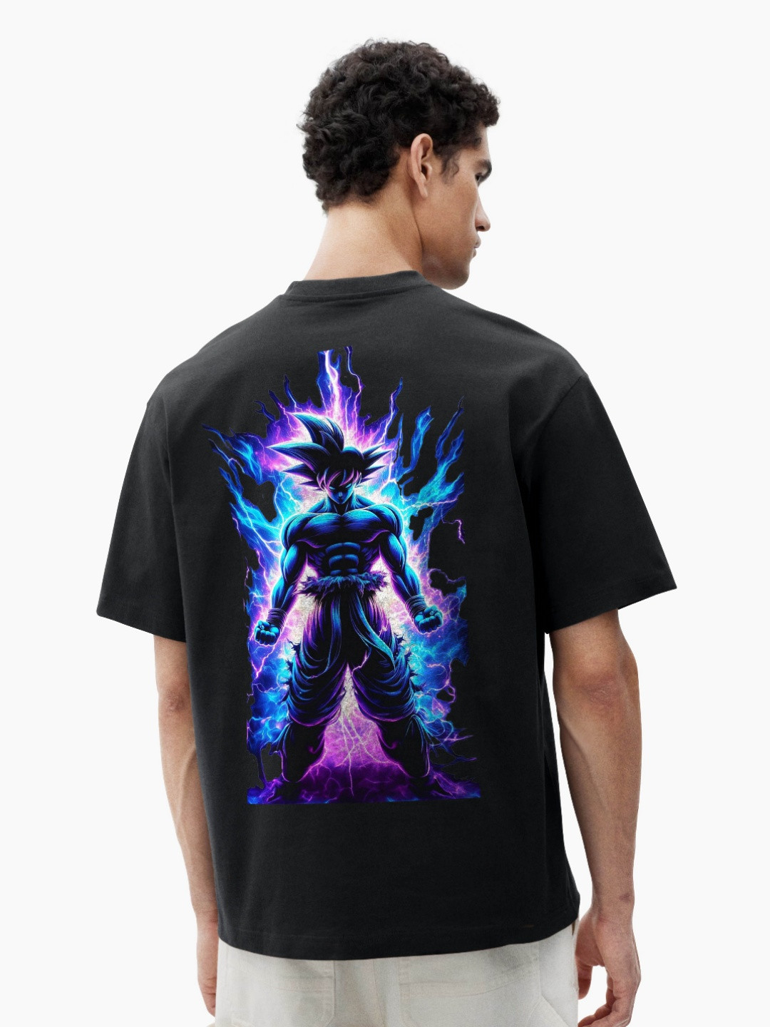 MaverIQ Dragon Ball Z Graphic Printed Oversized Pure Cotton T-shirt