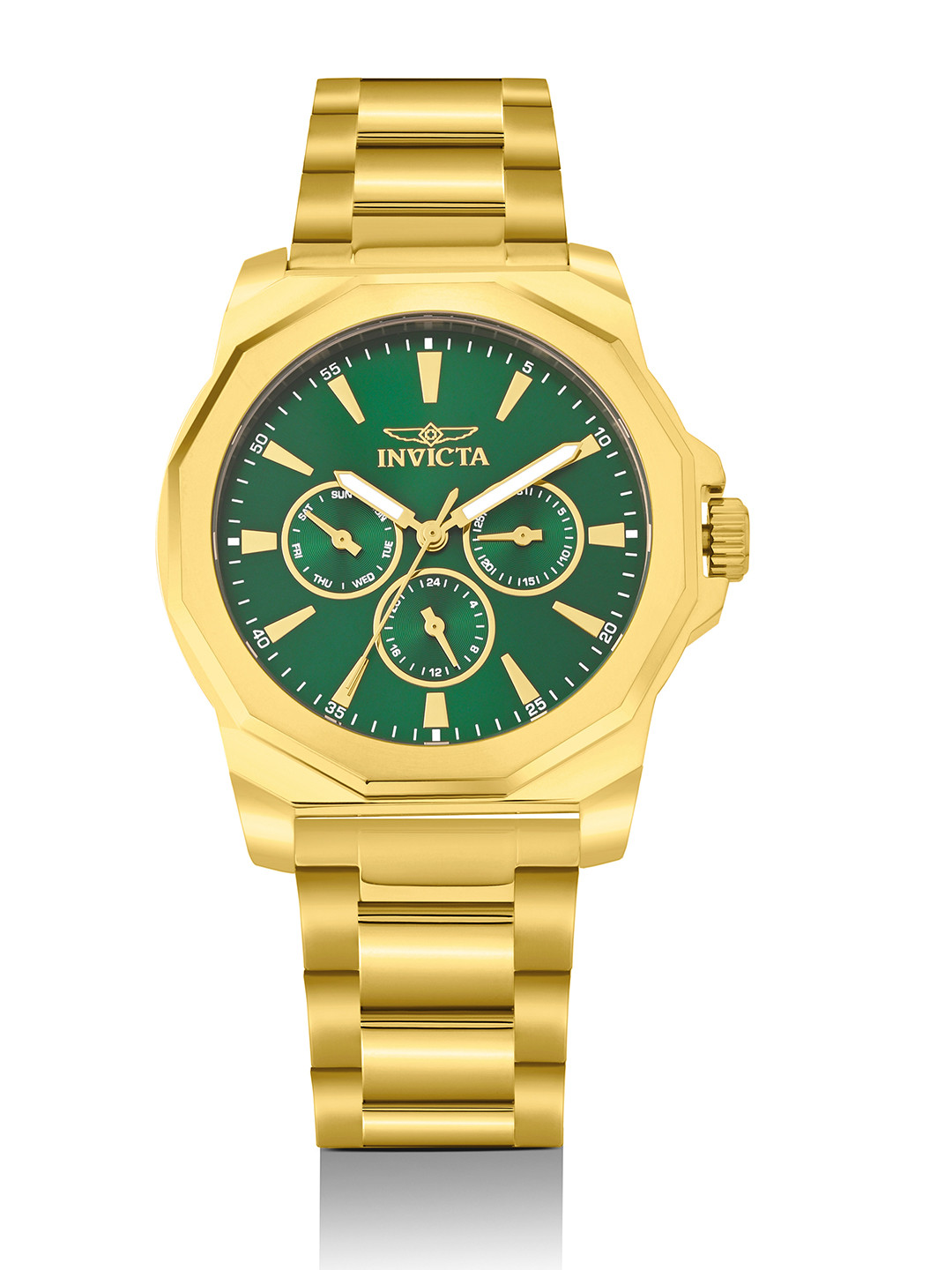 Invicta Men Dial & Stainless Steel Bracelet Style Straps Analogue Watch 46856