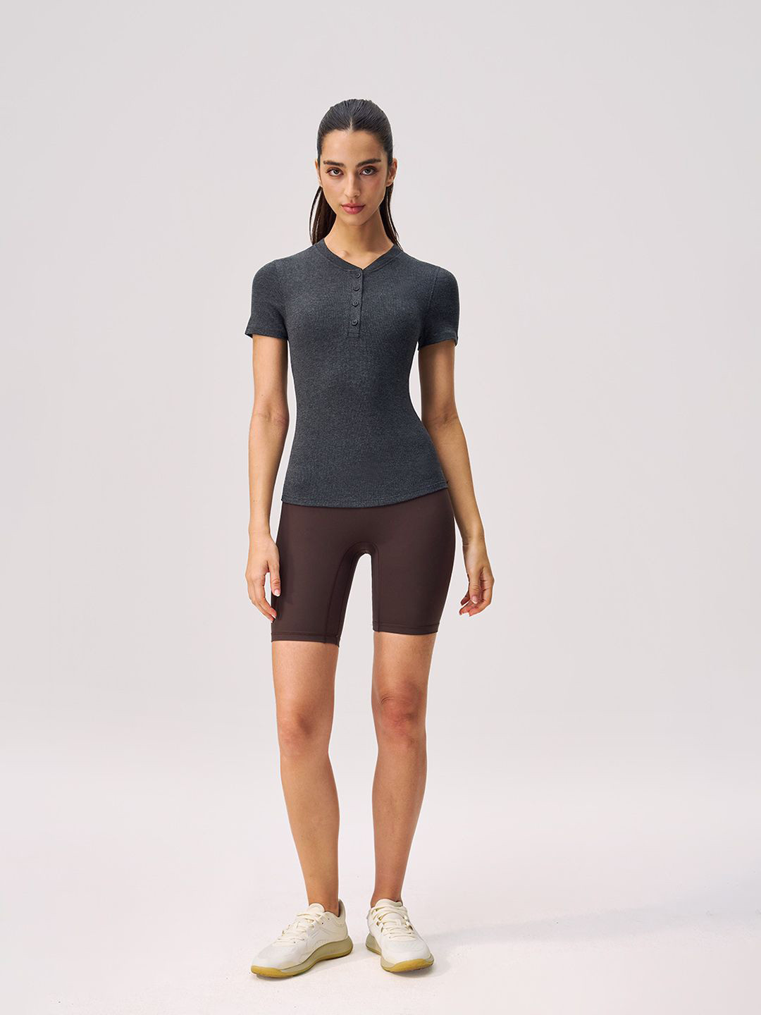 JC Collection Henley Neck Short Sleeves T-shirt