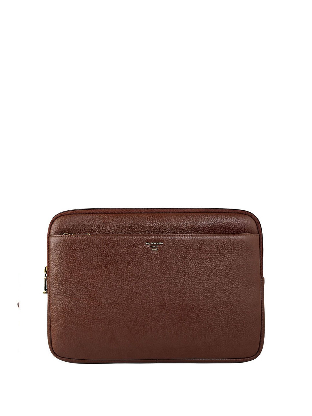 Da Milano Men Textured Up to 13 inch Leather Laptop Bag